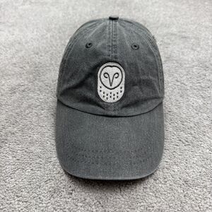 Samsara Tech Adams Owl Embroidered Logo Dat Hat Cap Washed Gray OSFA Cotton